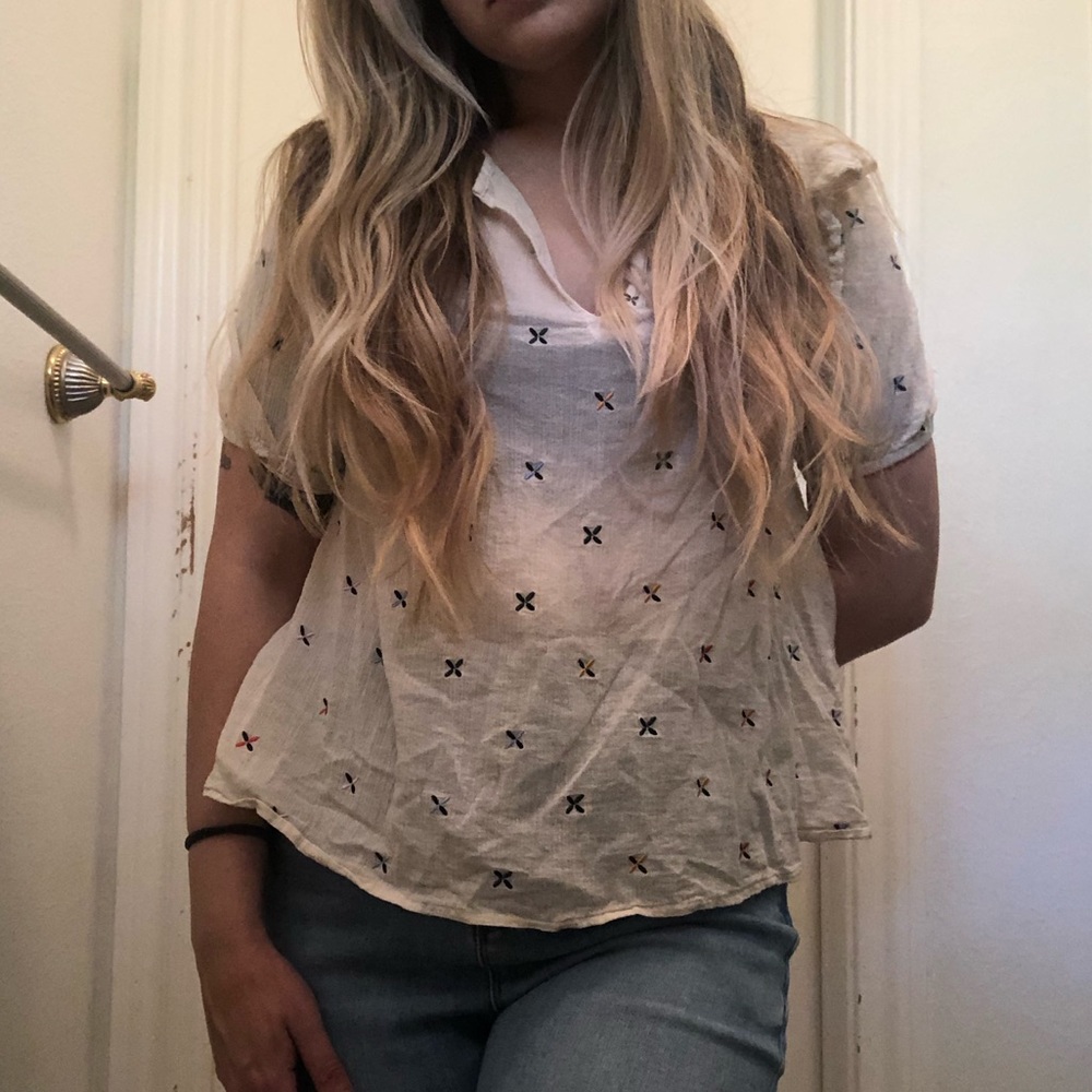 madewell doodle x top